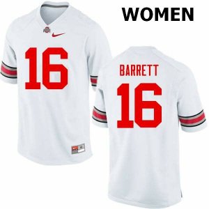 Women's Ohio State Buckeyes #16 J.T. Barrett White Nike NCAA College Football Jersey Top Deals BTW2544JY